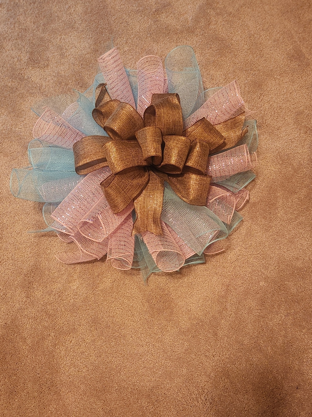 Pink & Blue Bow Baby Shower Like New